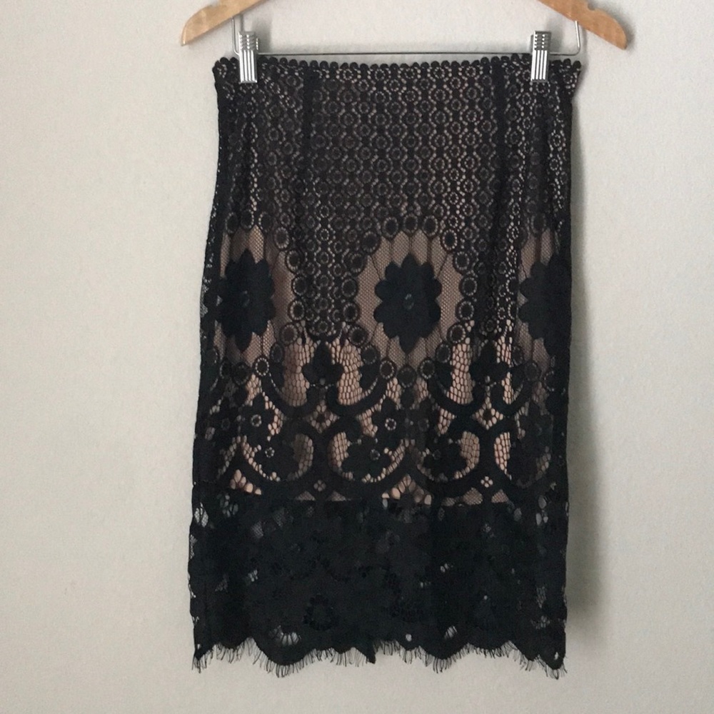 Forever 21 Black Lace Skirt